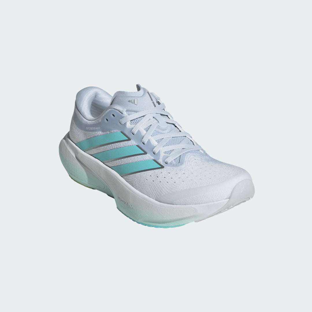 Adidas Women's Supernova Rise 3 Blue Aqua Lime JR7376 - Orleans Shoe Co.