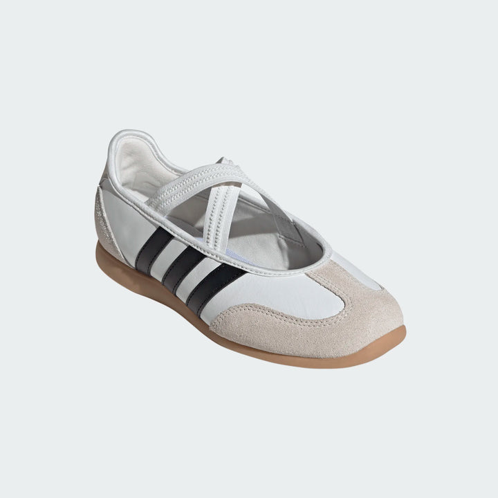 Adidas Women's Barreda Mary Jane Core White Core Black Gum 3 JQ2127