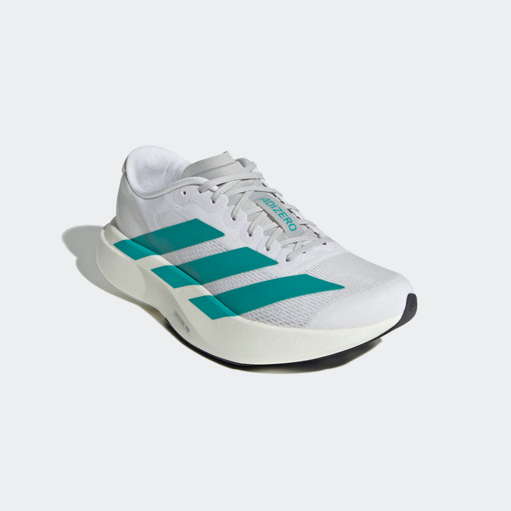 Adidas Women's Adizero Evo SL Cloud White Pure Teal Grey Two JS4451