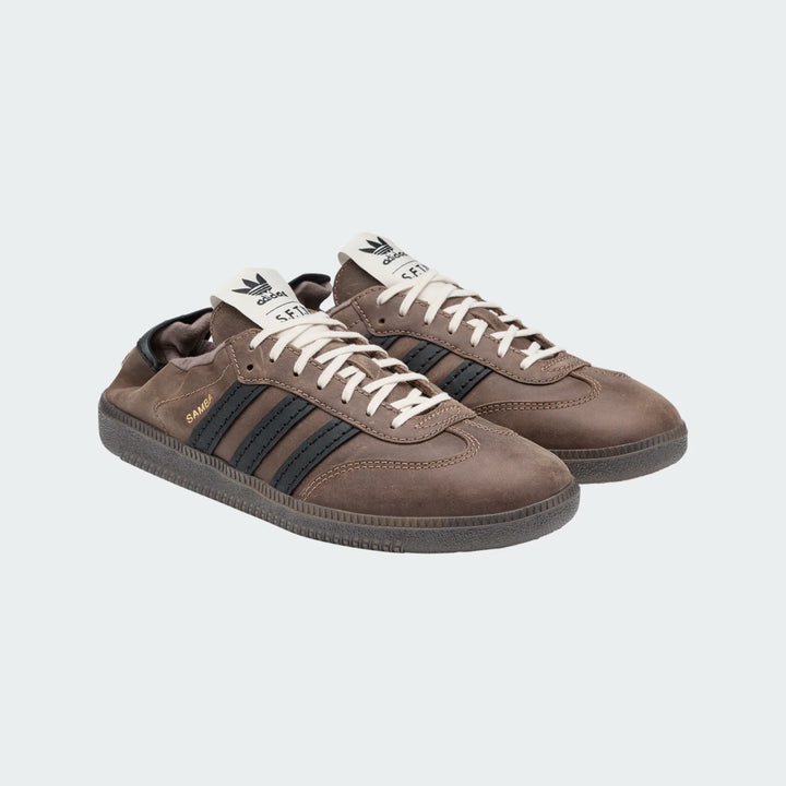 Adidas Unisex Samba OG SFTM Supplier Color Core Black Gold Metallic HP8256 - Orleans Shoe Co.