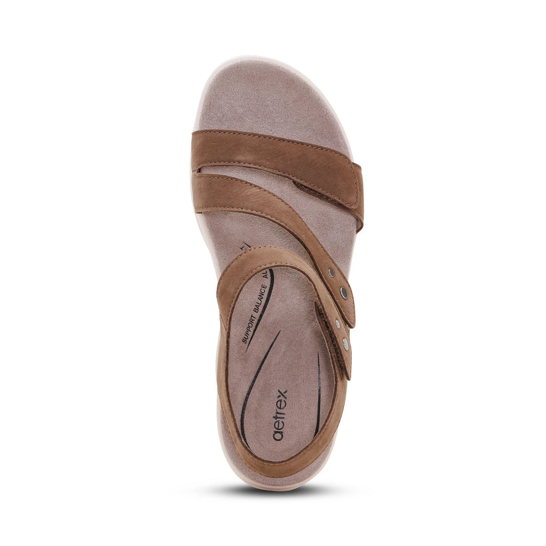 Aetrex Women's Savannah Taupe - Orleans Shoe Co.