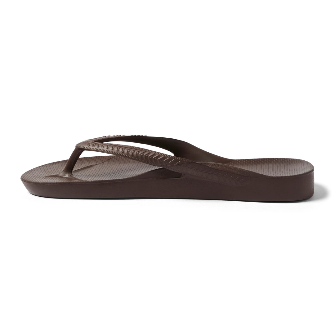 Archies Arch Support Flip Flops Brown - Orleans Shoe Co.