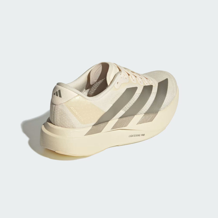 Adidas Women's Adizero Evo SL White Cyber Metallic Warm Vanilla JR5841