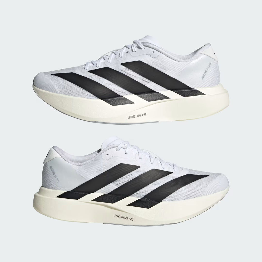 Adidas Men's Adizero Evo SL Cloud White Core Black JH6206 - Orleans Shoe Co.