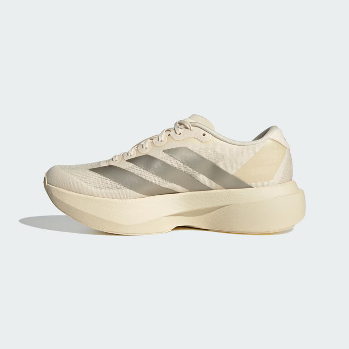Adidas Women's Adizero Evo SL White Cyber Metallic Warm Vanilla JR5841