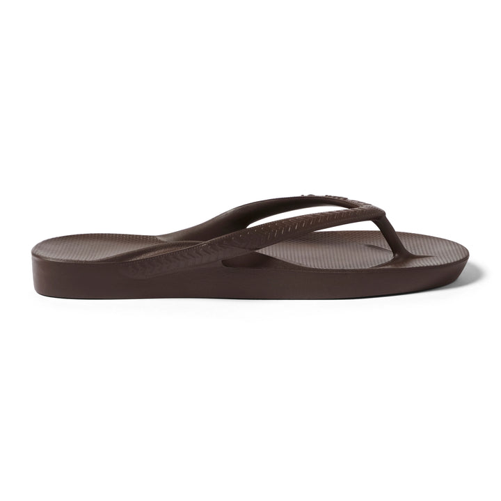 Archies Arch Support Flip Flops Brown - Orleans Shoe Co.