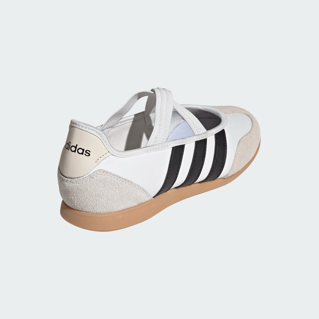 Adidas Women's Barreda Mary Jane Core White Core Black Gum 3 JQ2127