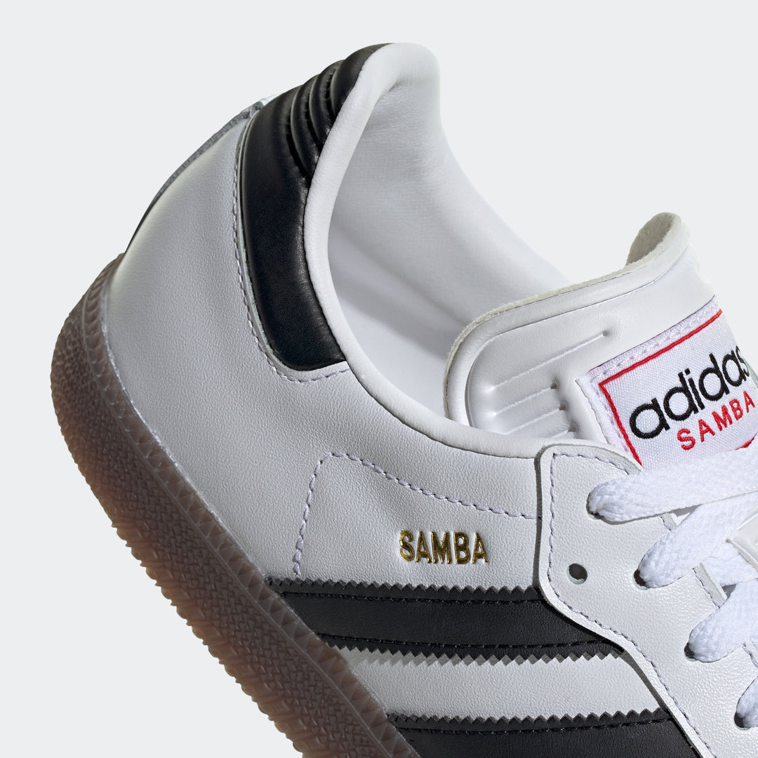 adidas Samba Indoor Shoes, White/Black/Red / 4.5 adidas Samba Indoor Shoes, White/Black/Red / 4.5