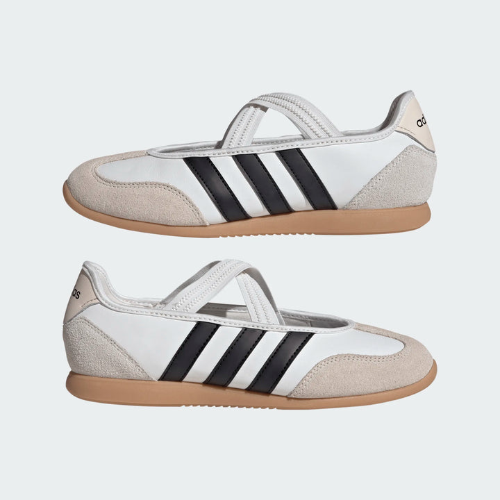 Adidas Women's Barreda Mary Jane Core White Core Black Gum 3 JQ2127