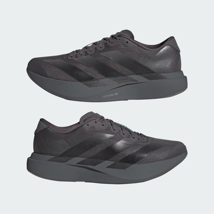 Adidas Men's Adizero Evo SL Grey Five Core Black Lime Burst KJ1364 - Orleans Shoe Co.