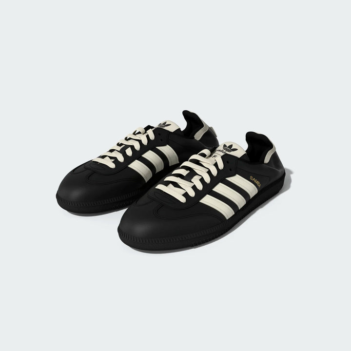 Adidas Unisex Samba OG SFTM Core Black Cream White Gold Metallic HQ7600 - Orleans Shoe Co.