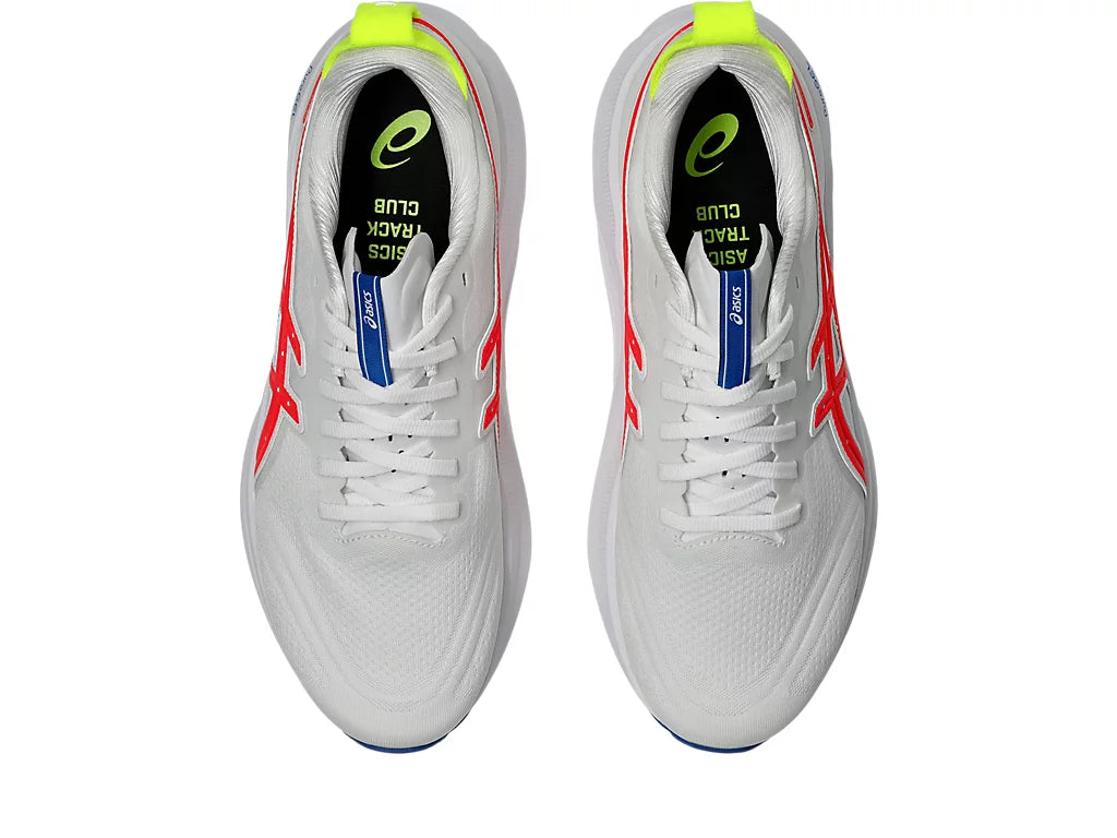 ASICS Gel-Kayano 32 ATC mens support shoe with PureGEL heel, White Flash Coral