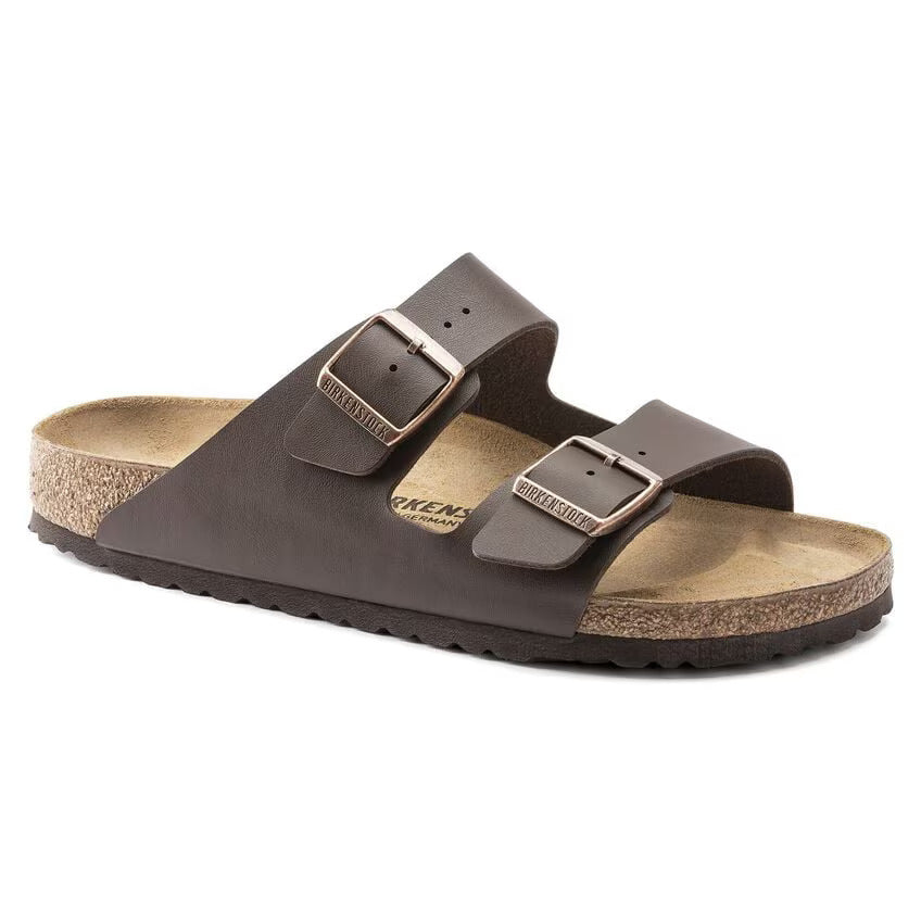 Birkenstock Arizona Dark Brown Birko-Flor Sandal Hard Footbed 0051701/0051703