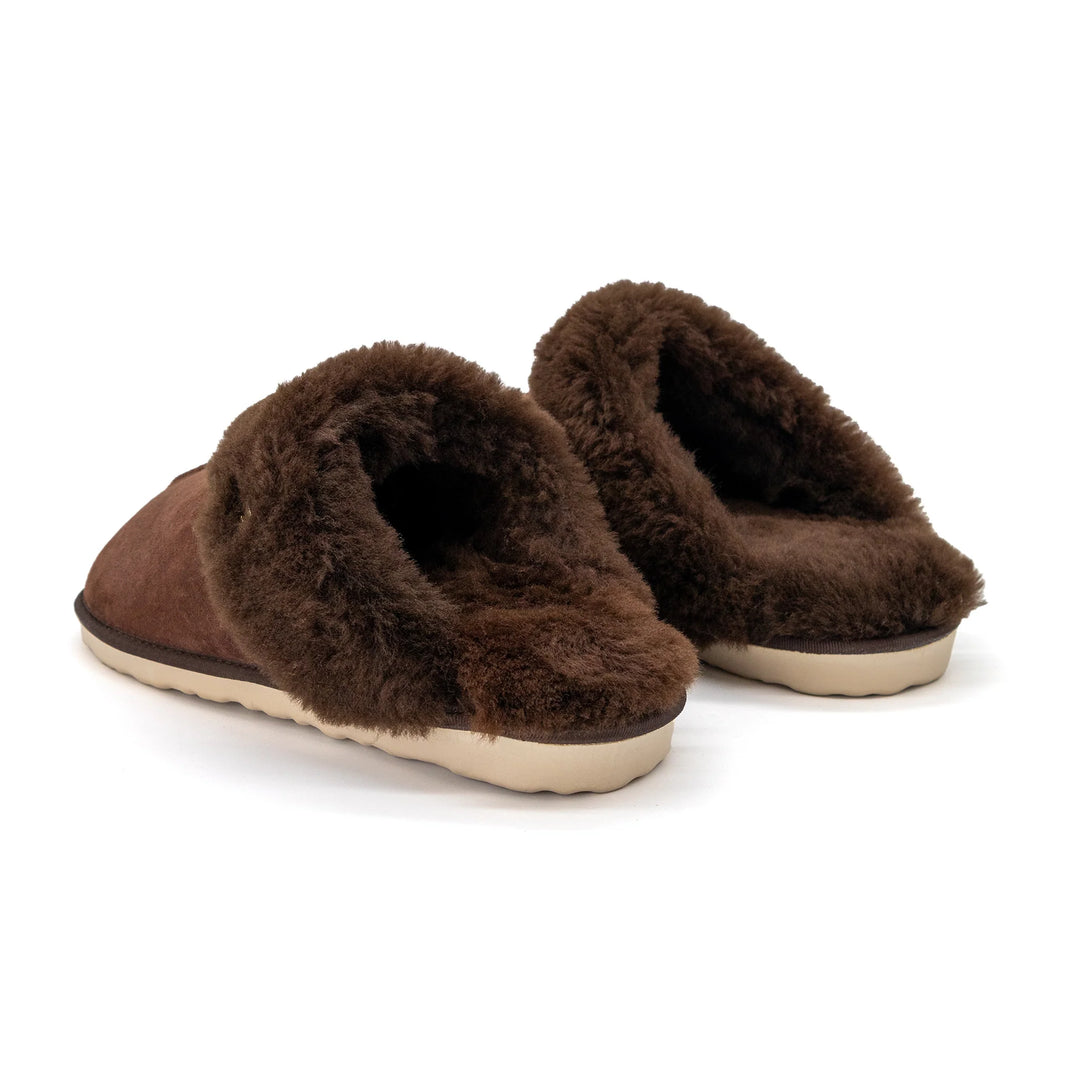 BLKSWN Women's Magnolia Slipper Espresso Shearling