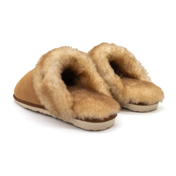 BLKSWN Women's Magnolia Slipper Chestnut Shearling