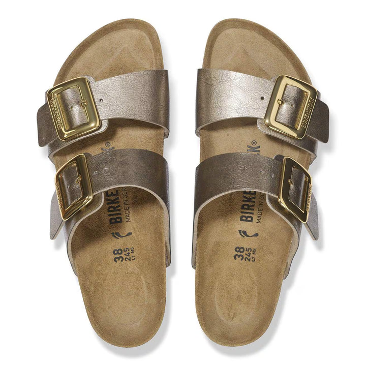 Birkenstock Women's Sydney Cushion Buckle Graceful Taupe 1029372 - Orleans Shoe Co.