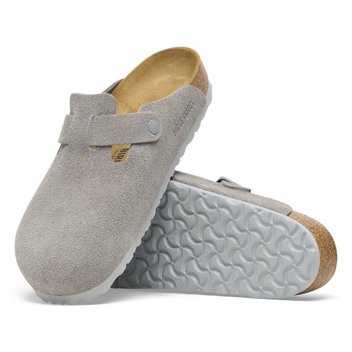 Birkenstock Boston Suede Leather Stone Coin 1027751