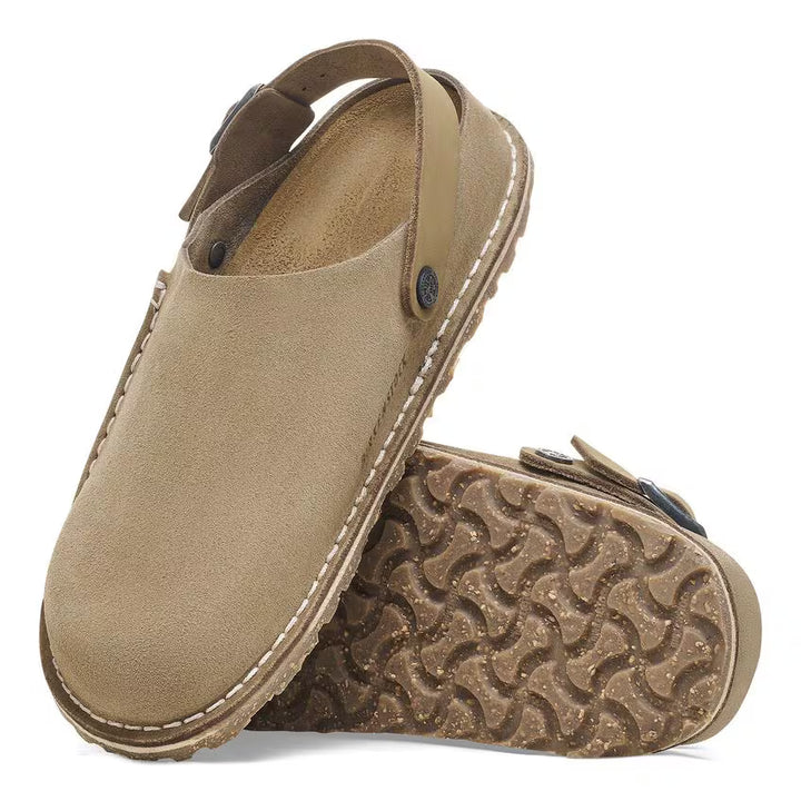 Birkenstock Lutry Premium Suede Gray Taupe