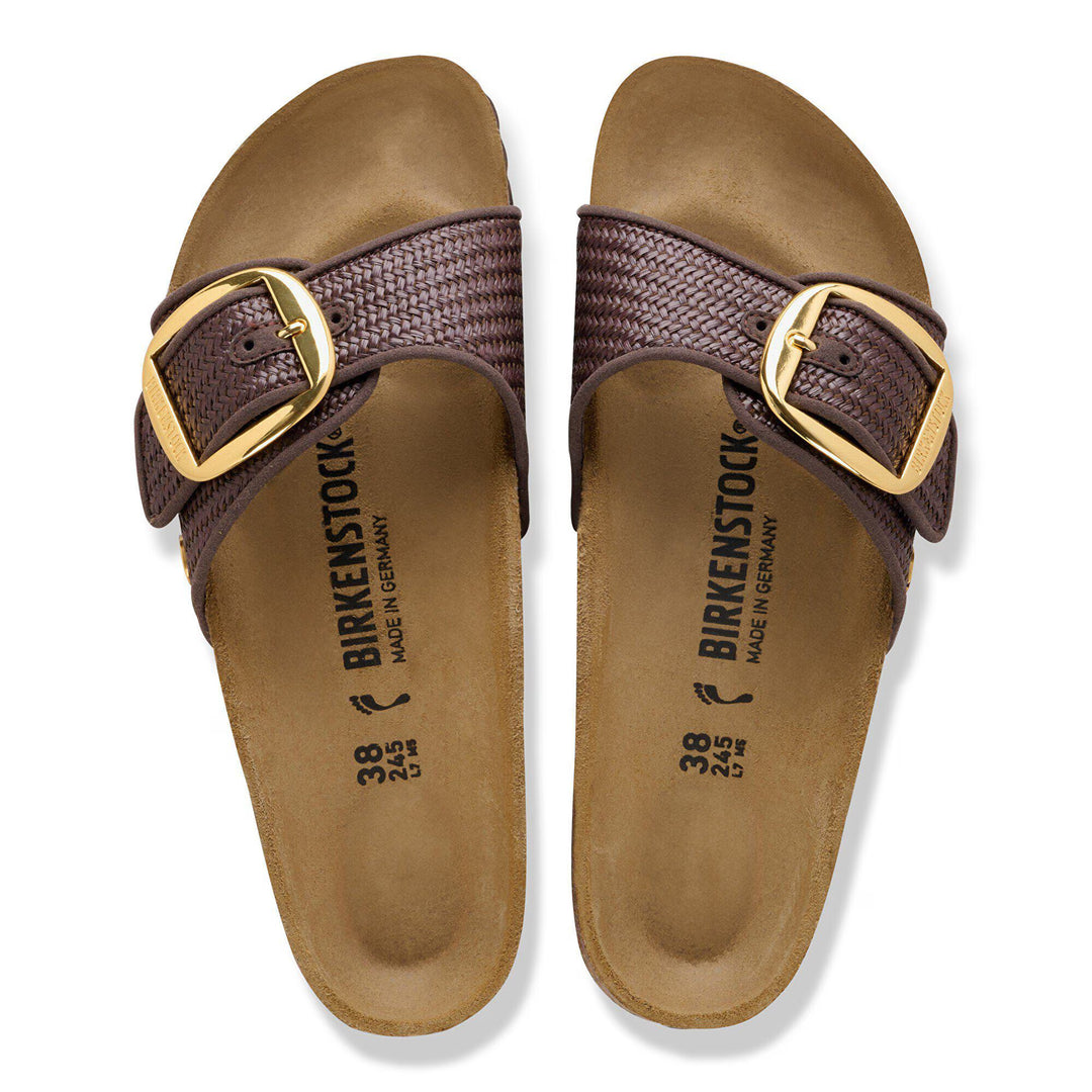 Birkenstock Women's Madrid Big Buckle Raffia Carafe 1031419 - Orleans Shoe Co.