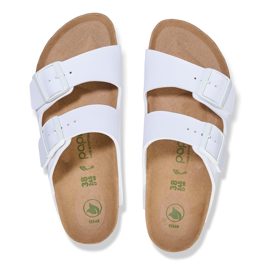 Birkenstock Women’s Arizona PAP Flex Platform White - Orleans Shoe Co.