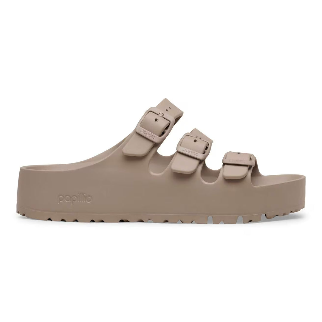 Birkenstock Women's Florida III Eva Pap Flex Platform Gray Taupe 1031433 - Orleans Shoe Co.