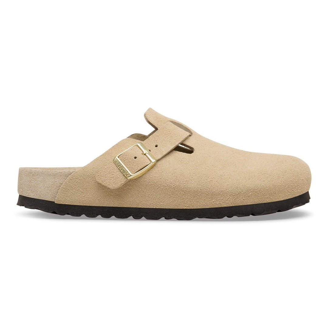 Birkenstock Boston Taupe Suede Hard Footbed Sandal 1031511 - Orleans Shoe Co.