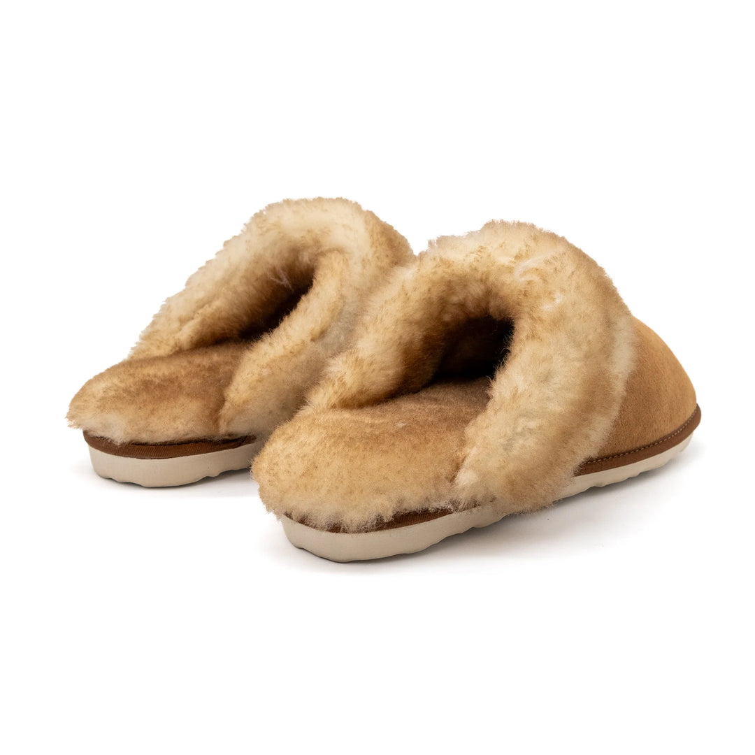 BLKSWN Women's Magnolia Slipper Chestnut Shearling