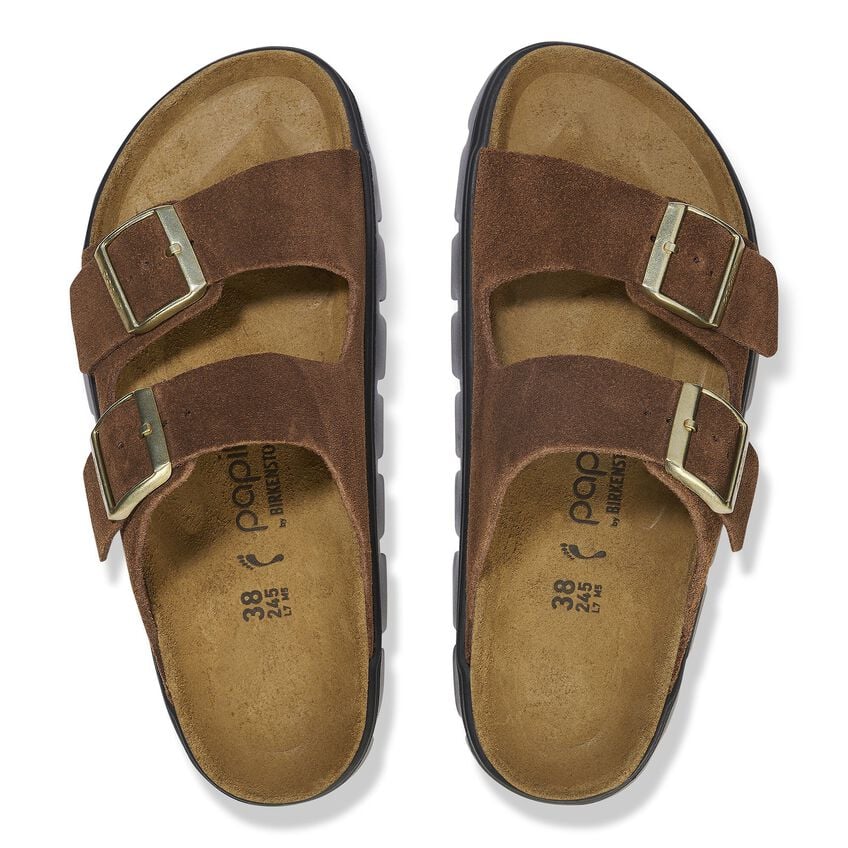 Birkenstock Women's Arizona Pap Chunky Dark Tea Black