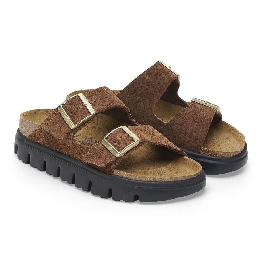 Birkenstock Women's Arizona Pap Chunky Dark Tea Black