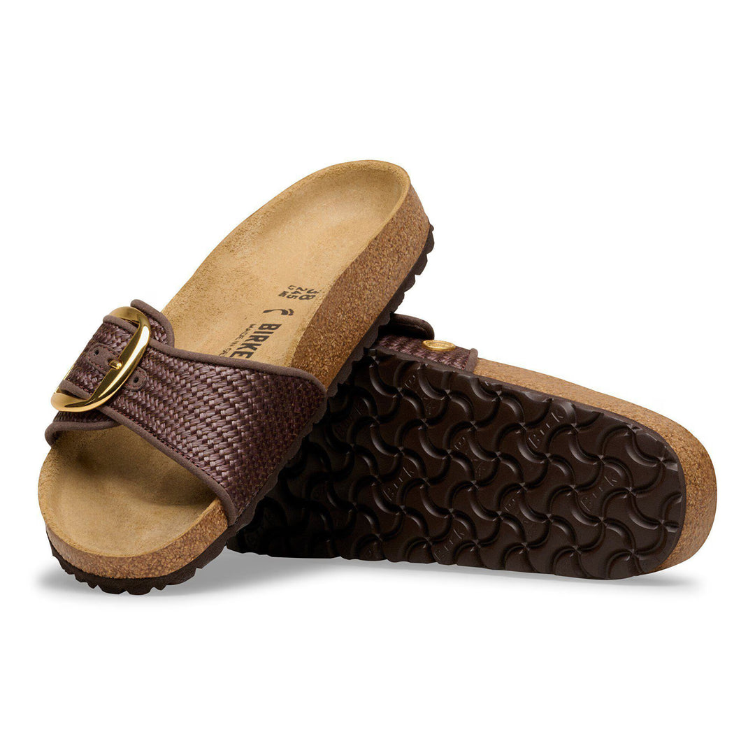 Birkenstock Women's Madrid Big Buckle Raffia Carafe 1031419 - Orleans Shoe Co.