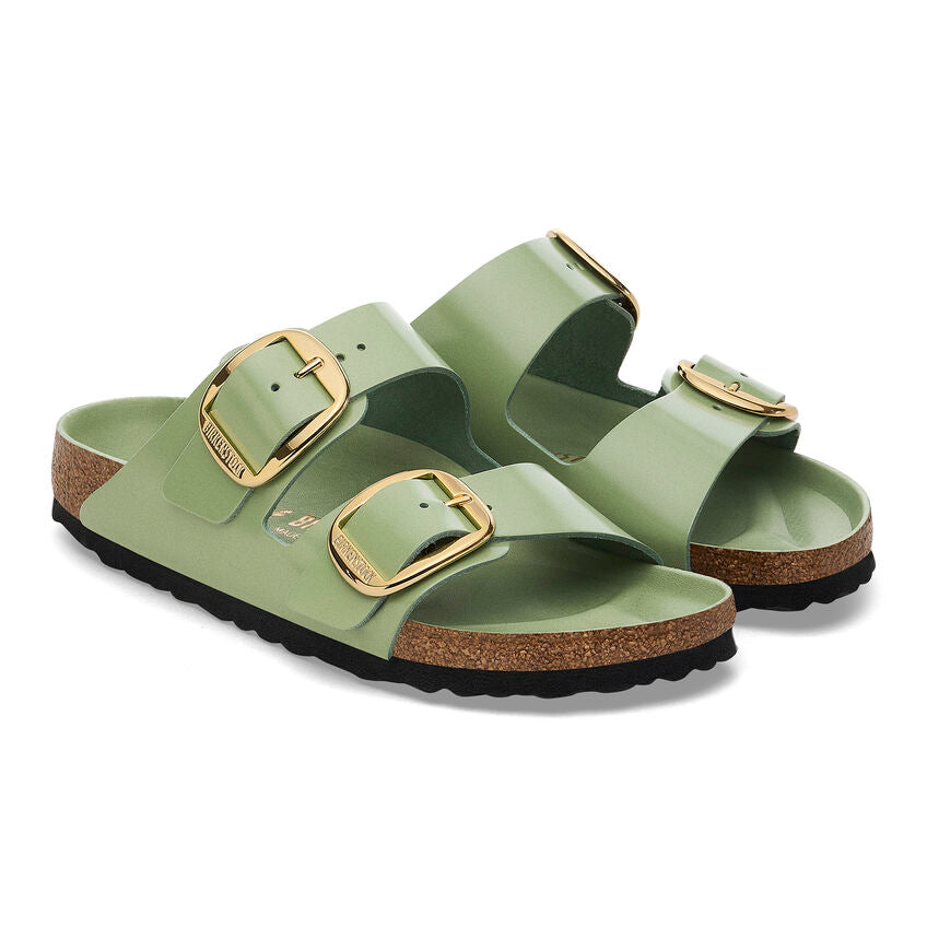 Birkenstock Women’s Arizona Big Buckle Hi-Shine Green Tea