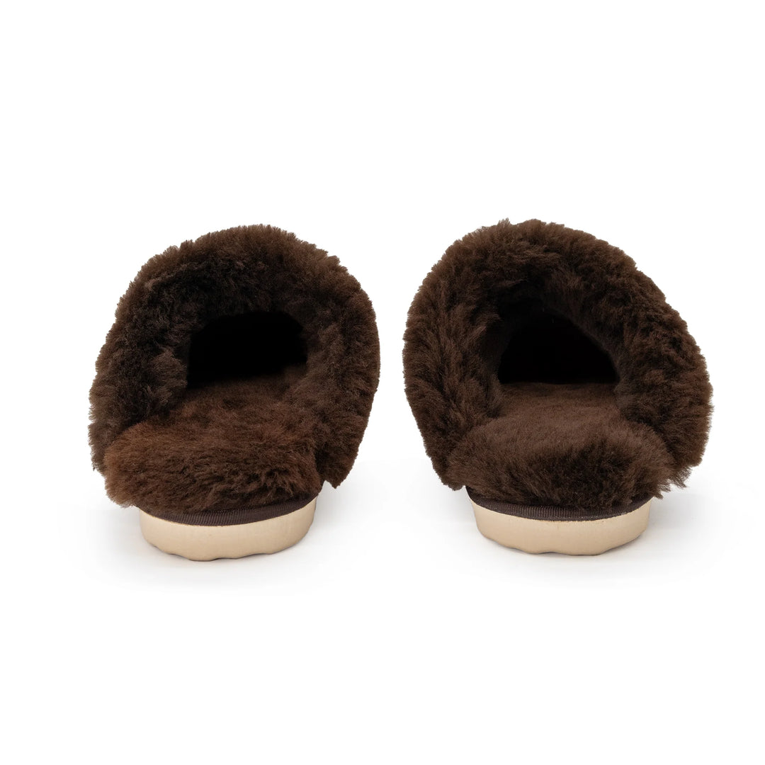 BLKSWN Women's Magnolia Slipper Espresso Shearling