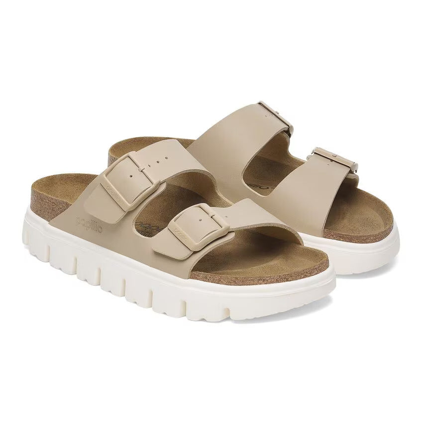 Birkenstock Women's Arizona Pap Chunky Birko Flor Sandcastle 1029094