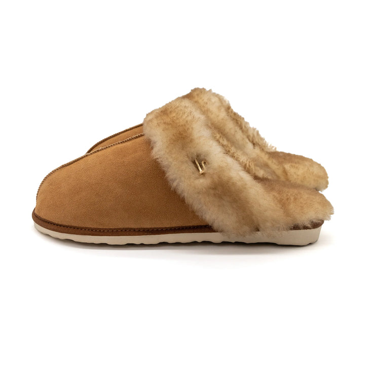 BLKSWN Women's Magnolia Slipper Chestnut Shearling