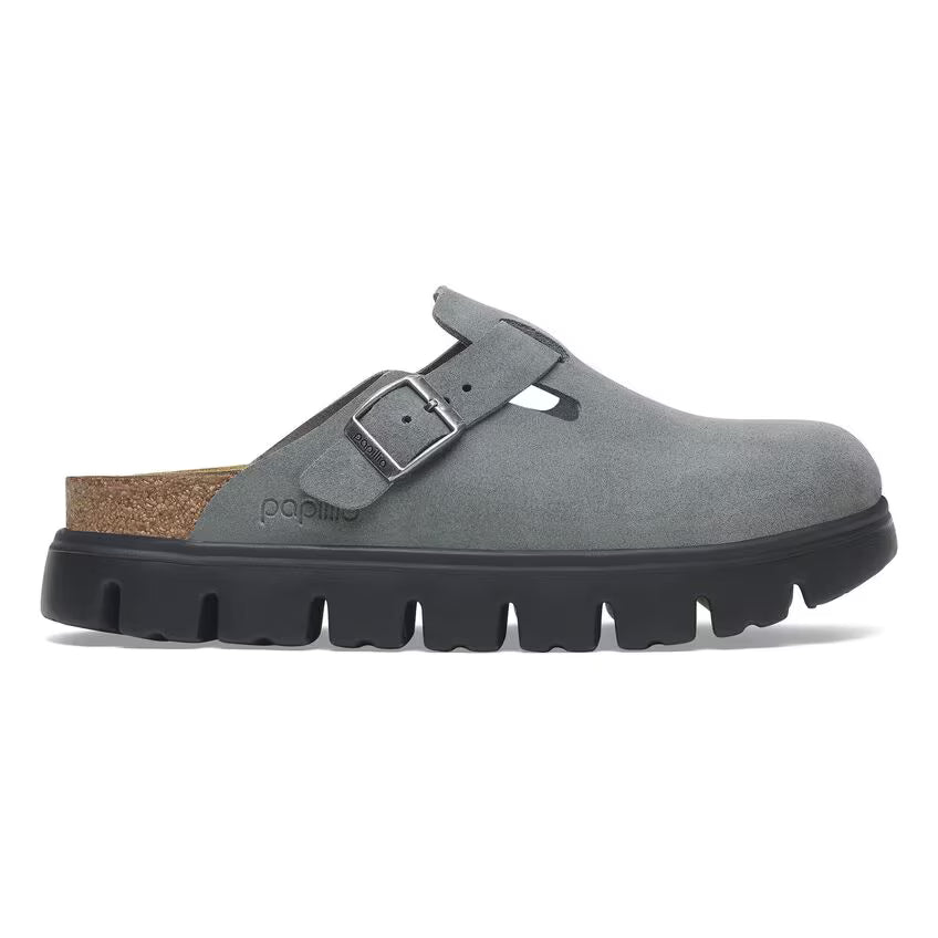 Birkenstock Boston Pap Chunky Basalt Gray Black