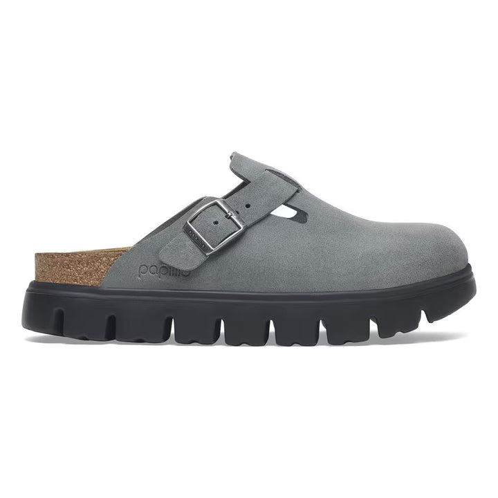 Birkenstock Boston Pap Chunky Basalt Gray Black
