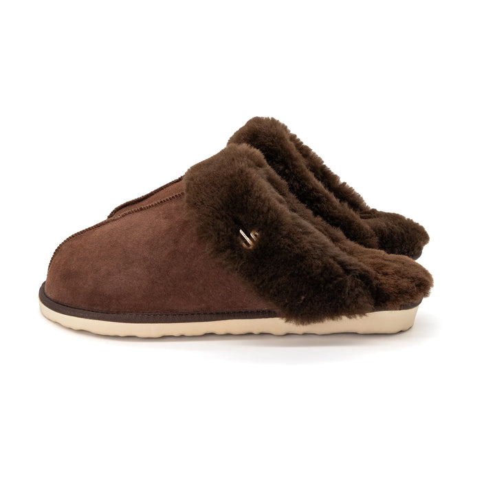 BLKSWN Women's Magnolia Slipper Espresso Shearling