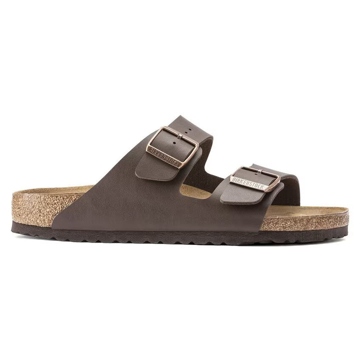 Birkenstock Arizona Dark Brown Birko-Flor Sandal Hard Footbed 0051701/0051703