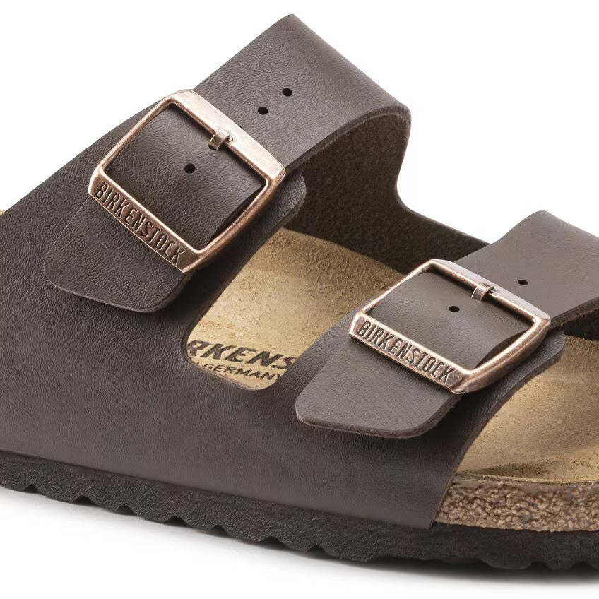 Birkenstock Arizona Dark Brown Birko-Flor Sandal Hard Footbed 0051701/0051703