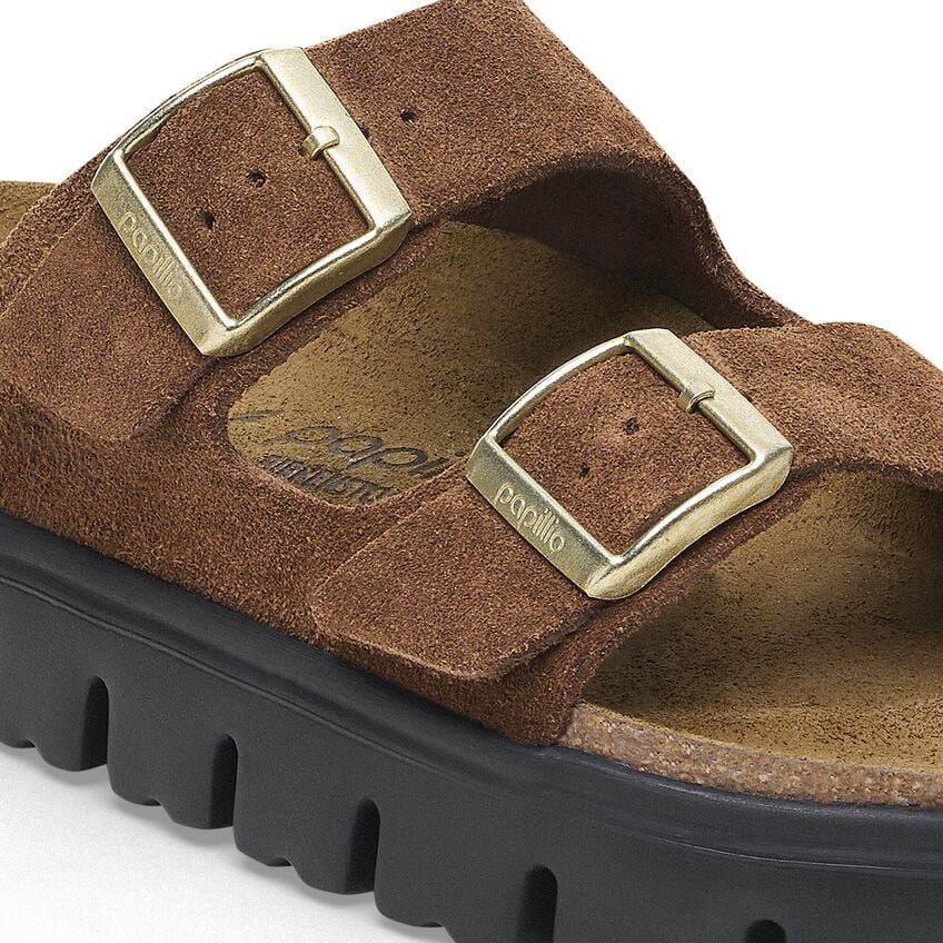 Birkenstock Women's Arizona Pap Chunky Dark Tea Black