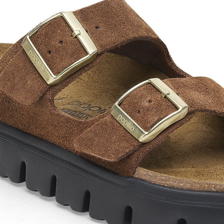 Birkenstock Women's Arizona Pap Chunky Dark Tea Black