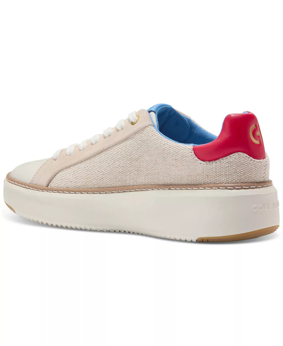 Women’s Cole Haan GrandPro Topspin Natural Canvas Ivory Goji W30034 - Orleans Shoe Co.