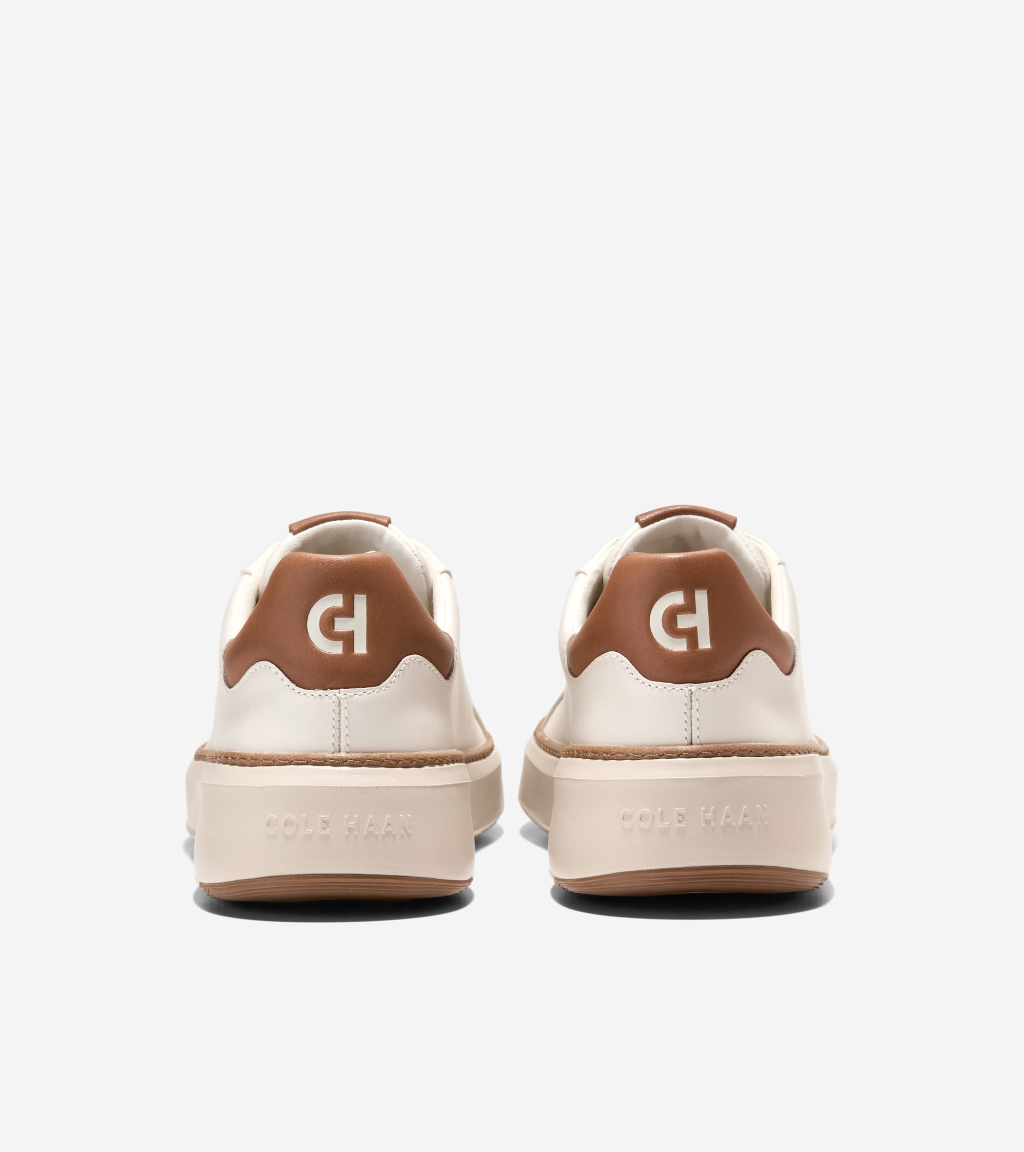 Cole Haan Men's Grandpro Topspin Sneaker Ivory New Caramel C39656