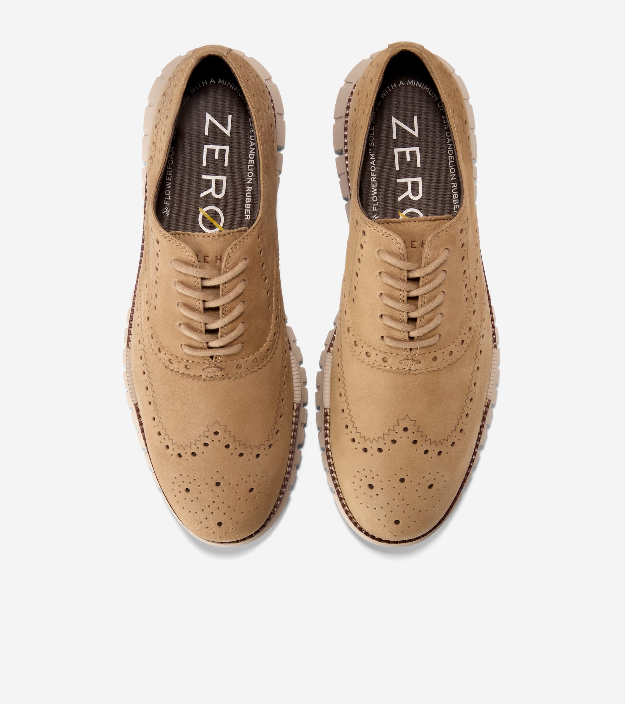 Cole Haan Men's Zerogrand Remastered Wingtip Oxfords Orzo Cuoio