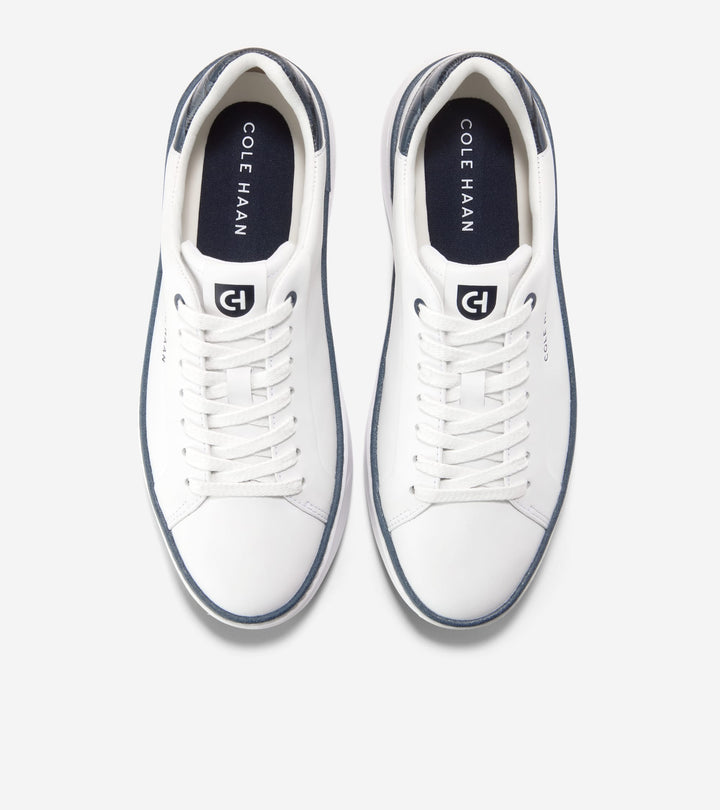 Cole Haan Women's Gradpro Topspin Sneaker White Navy Croc Print W32593