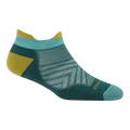 Darn Tough Vermont Women's Run No Show Tab Cushioned Ultra Lightweight Running Socks Teal 1047 - Orleans Shoe Co.