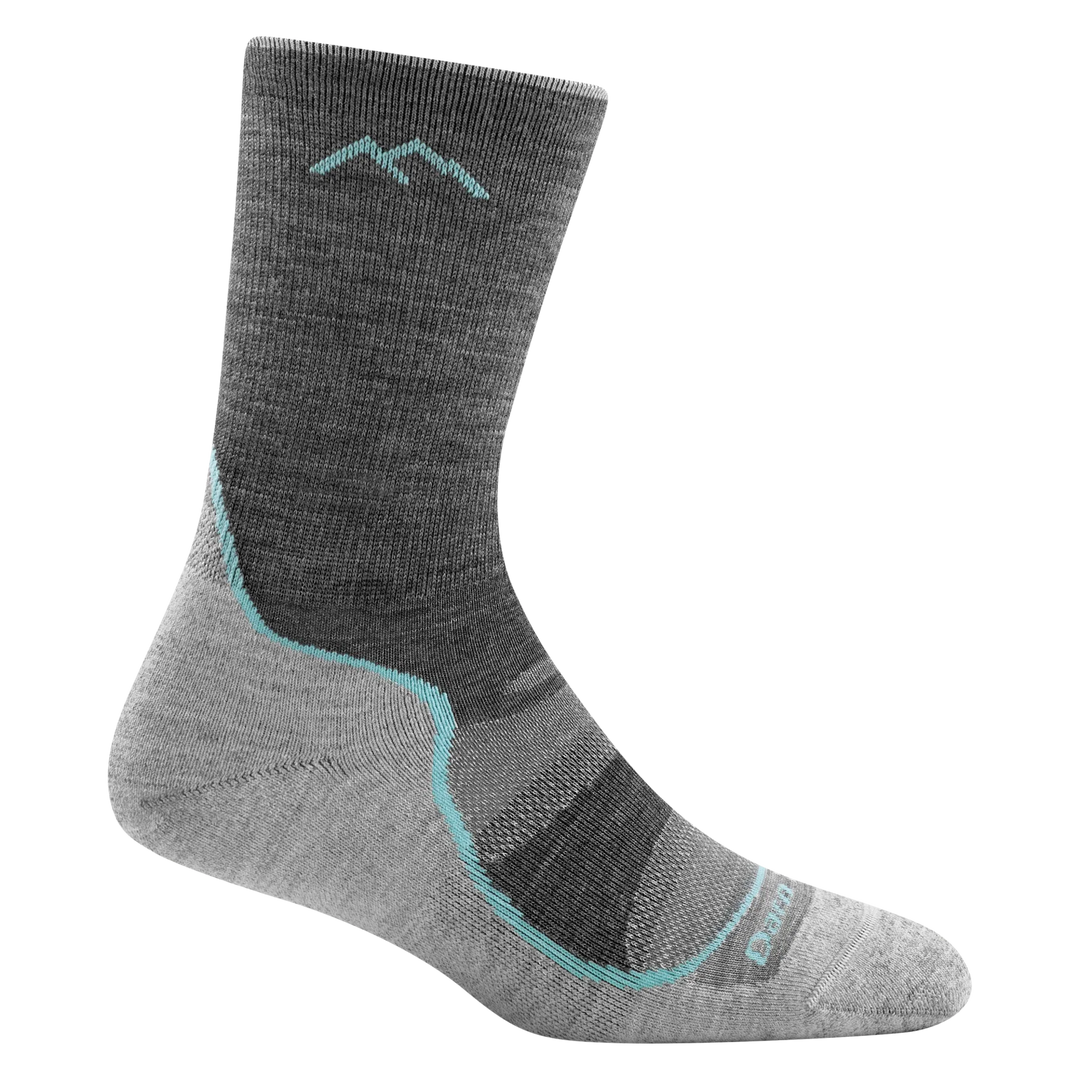 Darn Tough Vermont Women's Light Hiker Micro Lightweight Hiking Socks Slate 1967