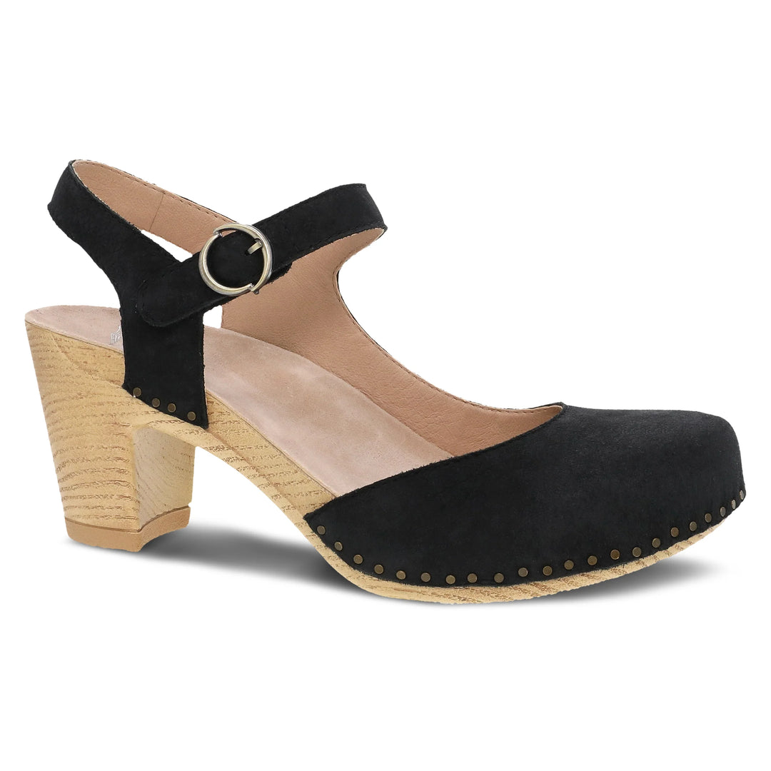 Dansko Women’s Taytum Milled Nubuck Black - Orleans Shoe Co.