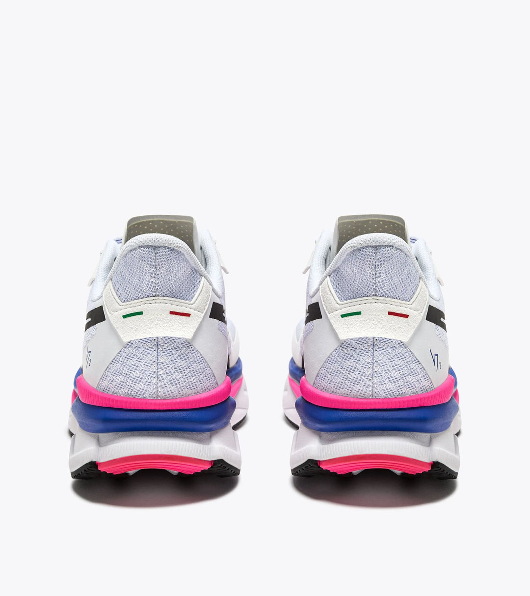 Diadora Women's Atomo V7000-2 White Surf The Web Pink Fluo