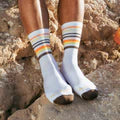 Darn Tough Vermont Men's Fastpack Micro Crew Lightweight Hiking Socks White 5012 - Orleans Shoe Co.